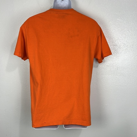 Famous Stars and Straps Shirt Men Medium Orange Graphic Short Sleeve Tee Casual - Picture 9 of 12